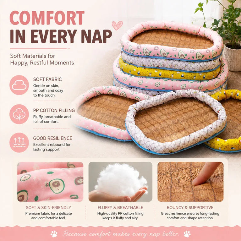Summer Cooling Pet Mat Dog Crate Mattress Comfortable Bed Pad