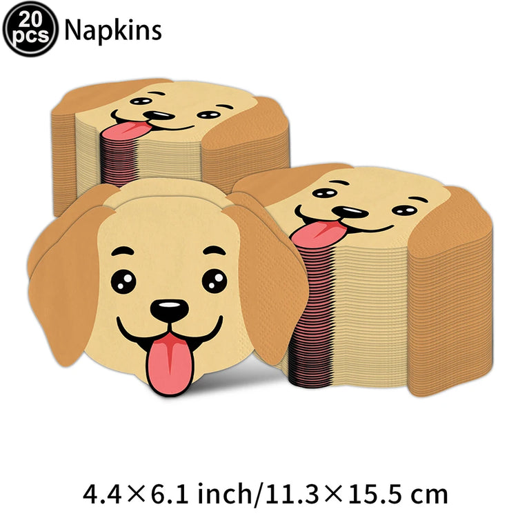 Cute Animals Tableware Cat Shaped Dinner Plates Disposable Party Set