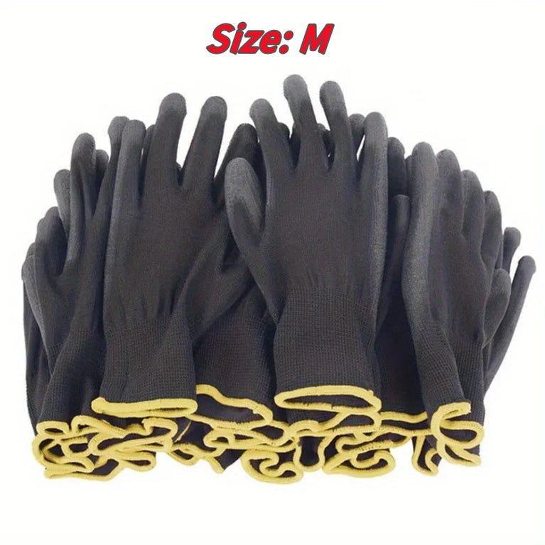Durable Gardening Gloves Anti Slip Safety Work Gloves 10 Pairs