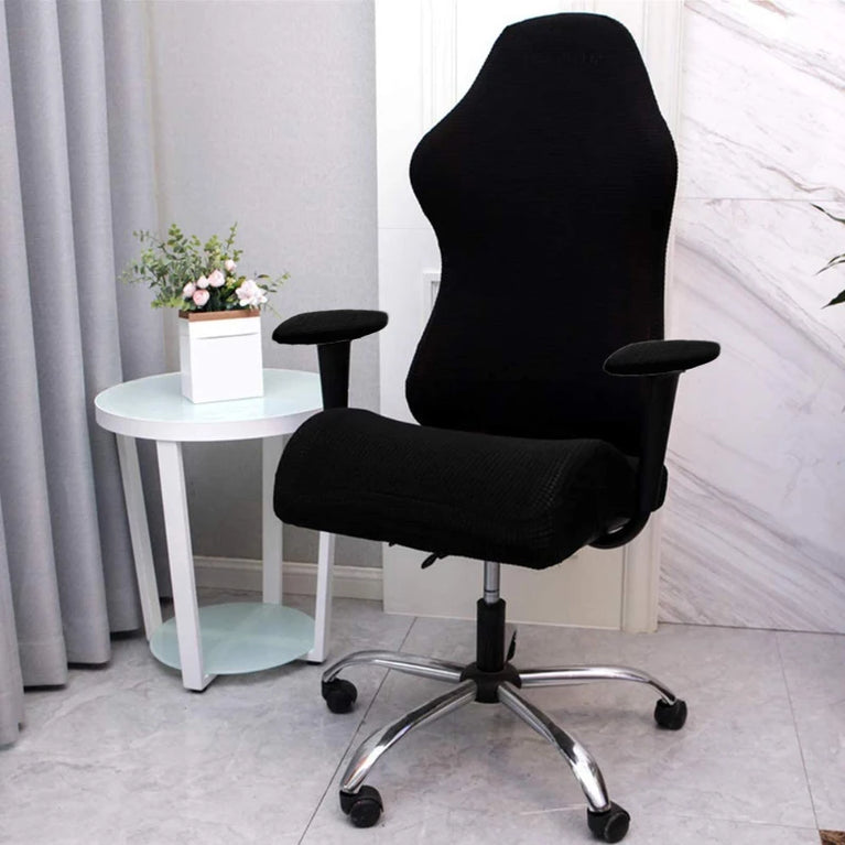 Thick Jacquard Gaming Chair Cover | Stretchy Polyester Office & Racing Chair Slipcover