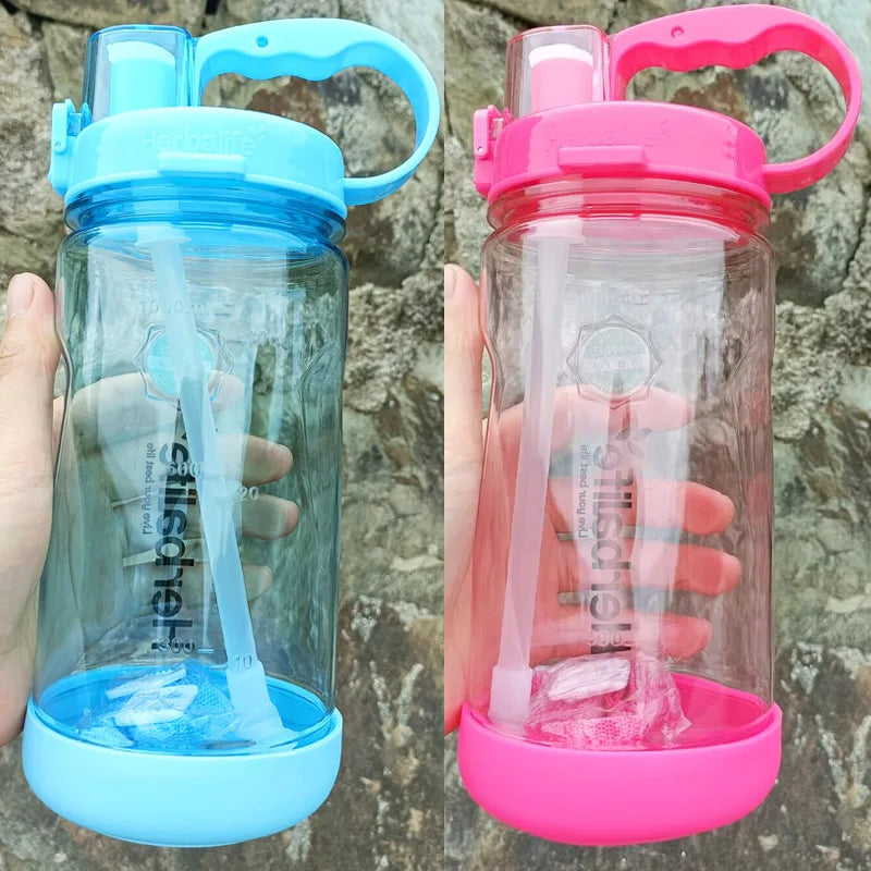 1000ML Straw Sports Waterbottle Tritan Gym Hiking Fitness Bottle