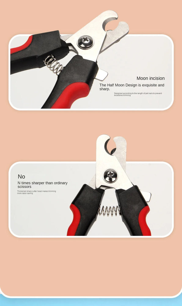Stainless Steel Pet Nail Clippers | Labor-Saving Dog Trimmer