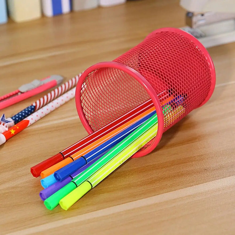 Multifunction Mesh Pen Pot Desk Tidy Stationery Organiser