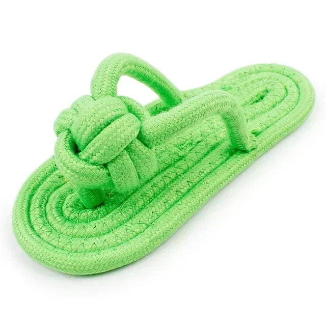 Cotton Slipper Rope Dog Toy Interactive Chew Training Toy Fun