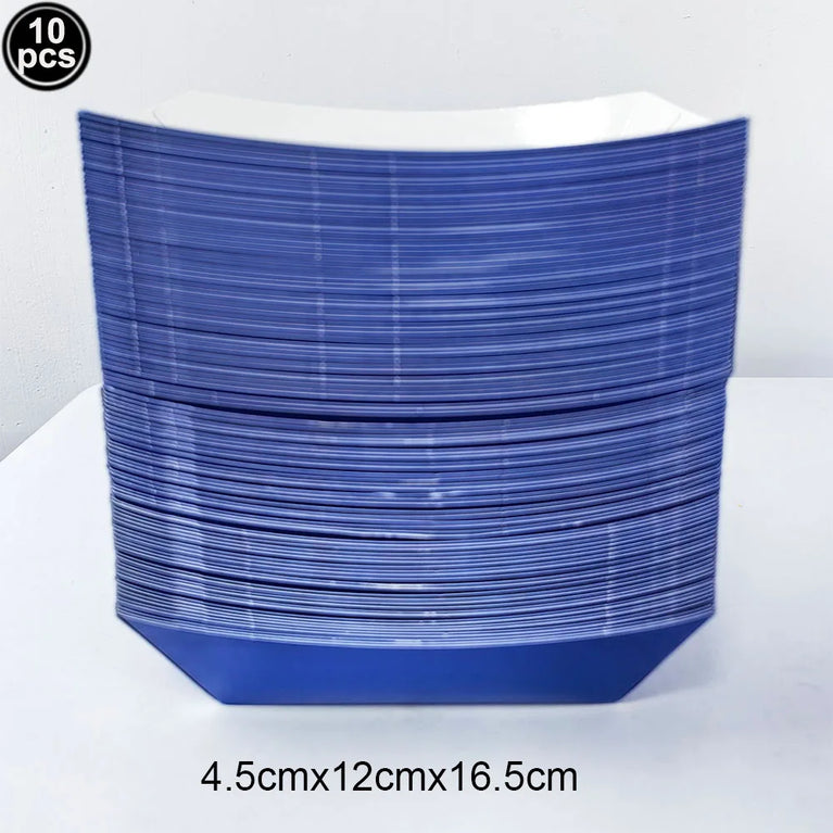 Solid Dark Blue Theme Disposable Tableware Set Party Decoration Kit