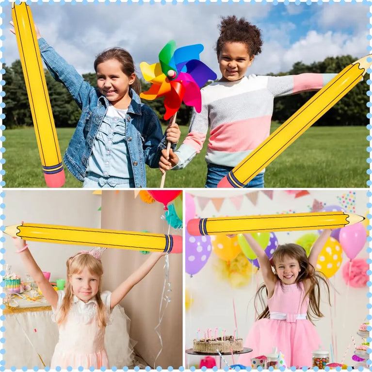 Giant Inflatable Pencil Balloon | 3D School-Themed Classroom & Graduation Decor