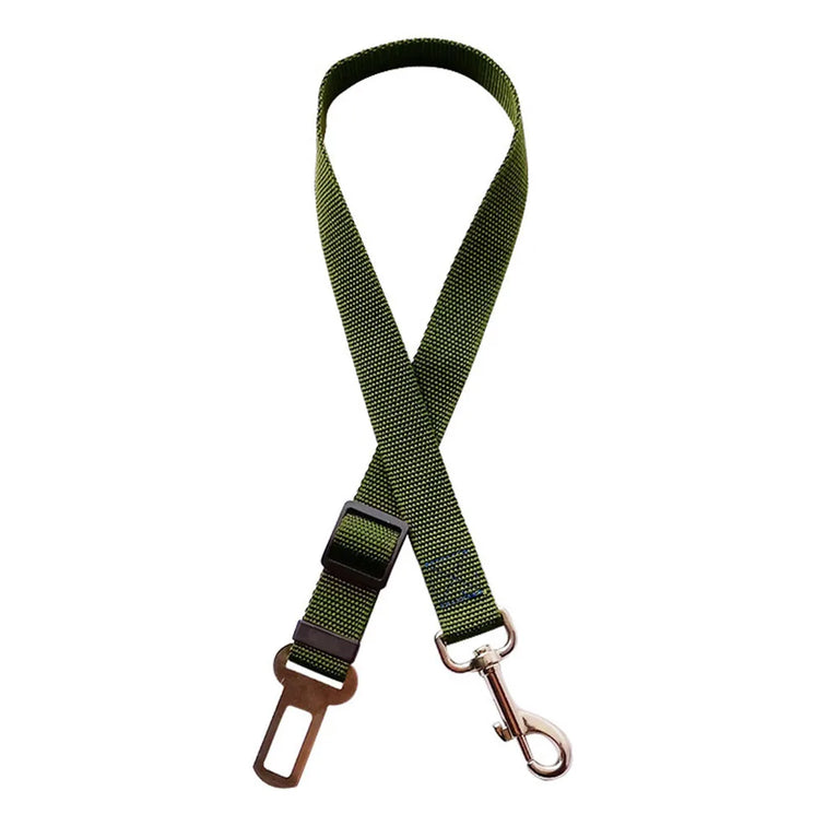 Adjustable Reflective Dog Car Seat Belt Harness With Lights Safety Travel Belt