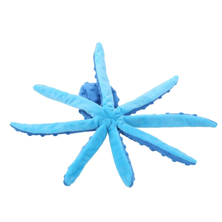 Octopus Plush Puppy Dog Chew Toy Squeaky Crinkle Training Toy Fun