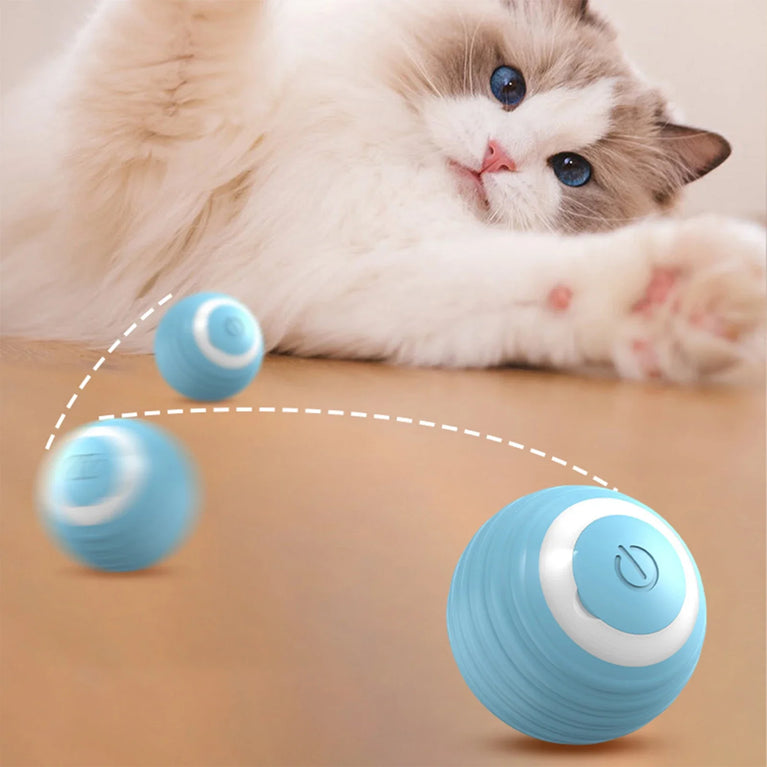 Smart Electric Rolling Cat Toy Ball Interactive Auto Moving Fun