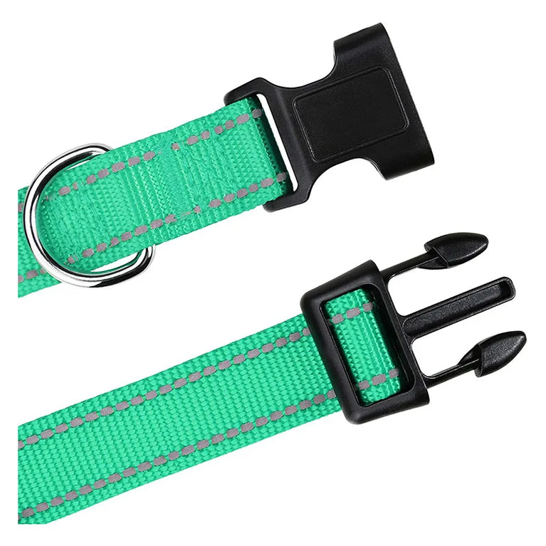 10 Colors Pet Dog Collar Nylon Neck Collar Small Medium Large Dog Chihuahua Reflective