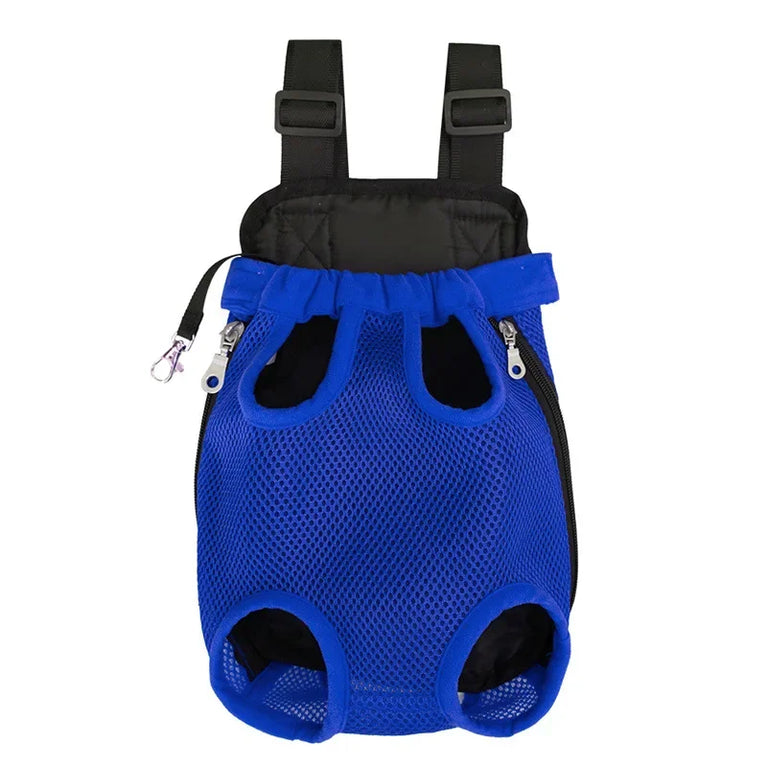 Portable Pet Mesh Backpack | Dual-Shoulder Outdoor Travel Carrier
