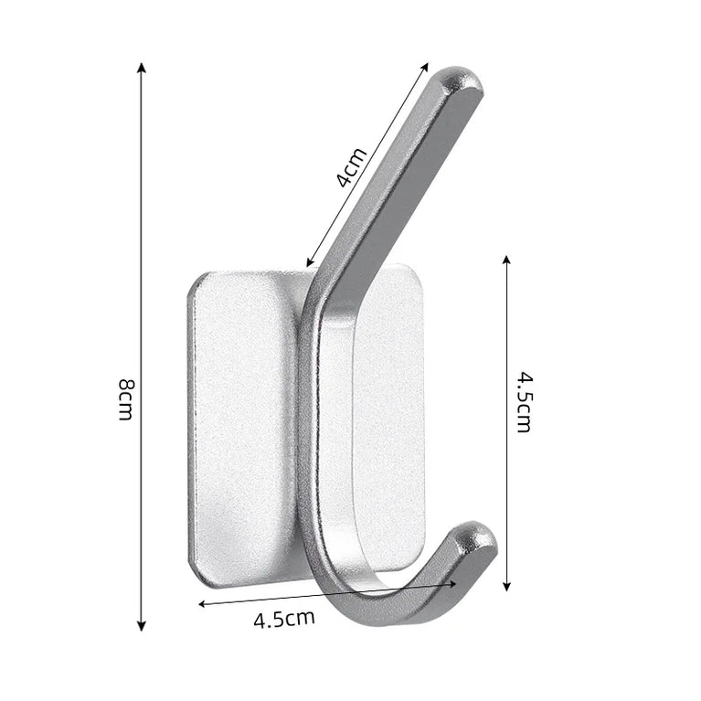 Self Adhesive Wall Hooks Towel Holder Bathroom Door Key Cloth Coat Robe Hanger Kitchen Hardware Rack Bag Hook Organizer