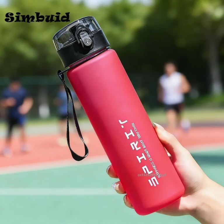 800ML Leakproof Sports Waterbottle With Time Marker Flask