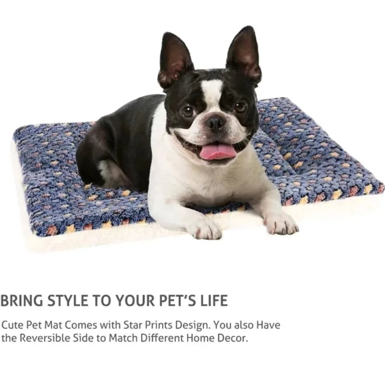Flannel Pet Mat Dog Bed Cat Bed Thicken Sleeping Mat Cooling Heating Pad for Cats & Pets Comfort Rug