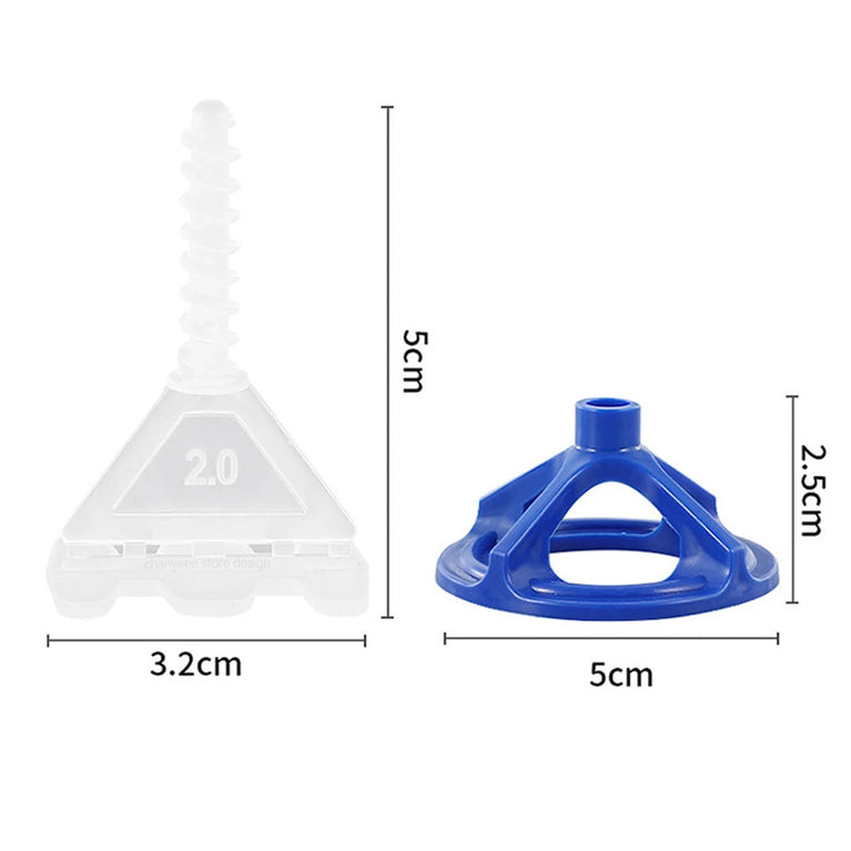 Professional Tile Leveling System Clips | Wall & Floor Flat Alignment Spacers