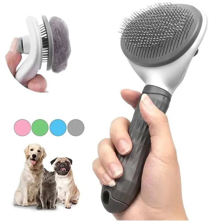 Pet Dog Brush Cat Comb Self Cleaning Pet Hair Remover Grooming Tool
