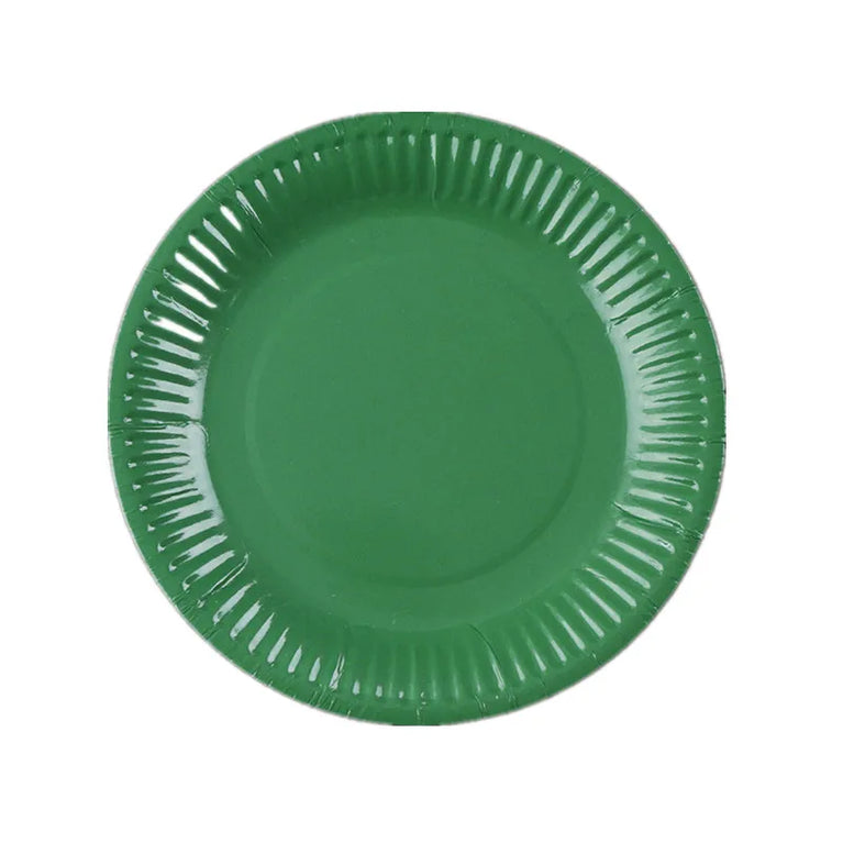 Solid Color Disposable Tableware Set Plates Cups Party Wedding Decoration Kit