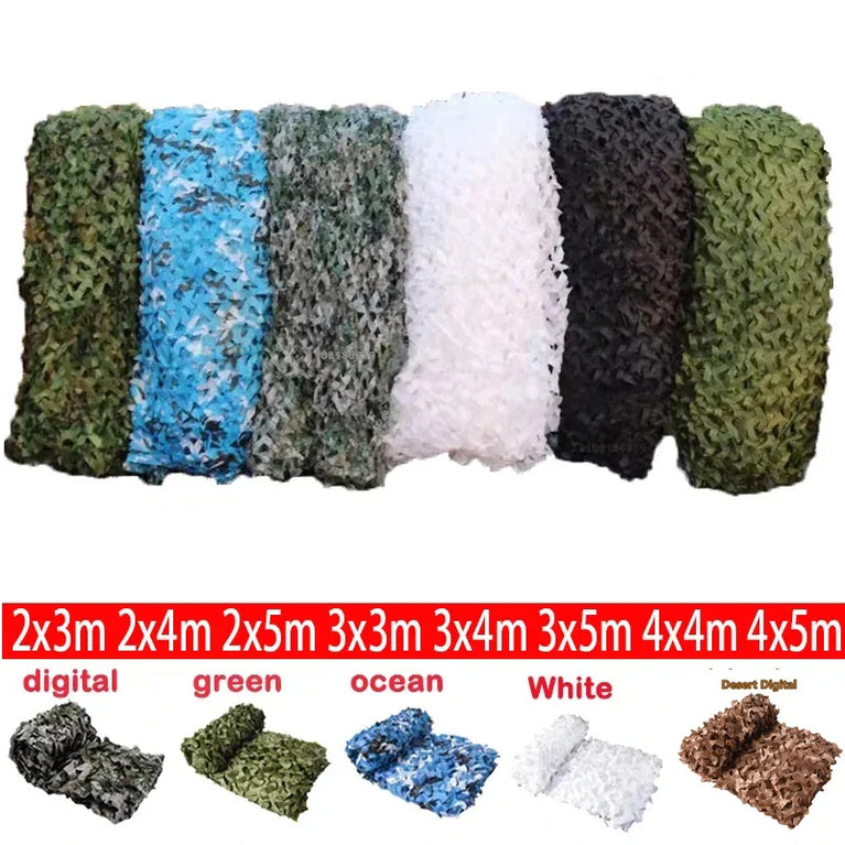 Double-Layer Camouflage Netting | Tactical Outdoor Sunshade & Privacy Cover