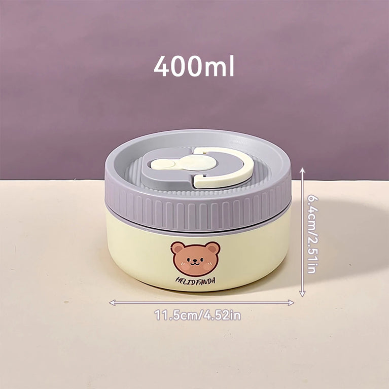 304 Stainless Steel Thermal Bento Lunch Box Leakproof Insulated Food Container