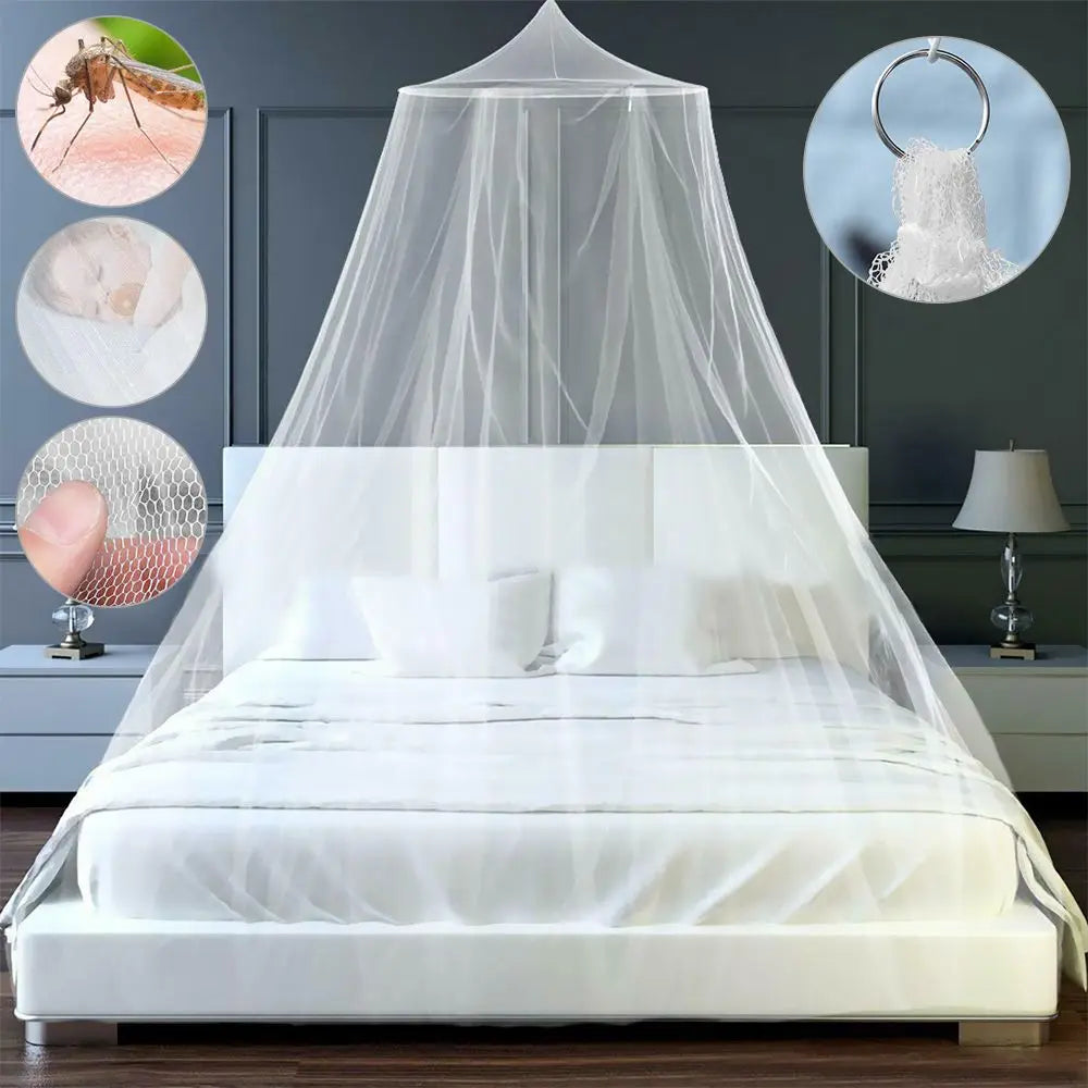Lace Dome Mosquito Net | Elegant Bed Canopy & Insect Protection