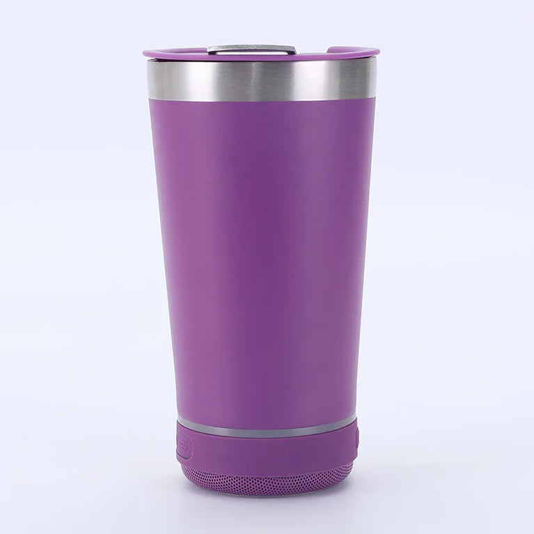 450ml Stainless Steel Vacuum Flask with Bluetooth Speaker Lid