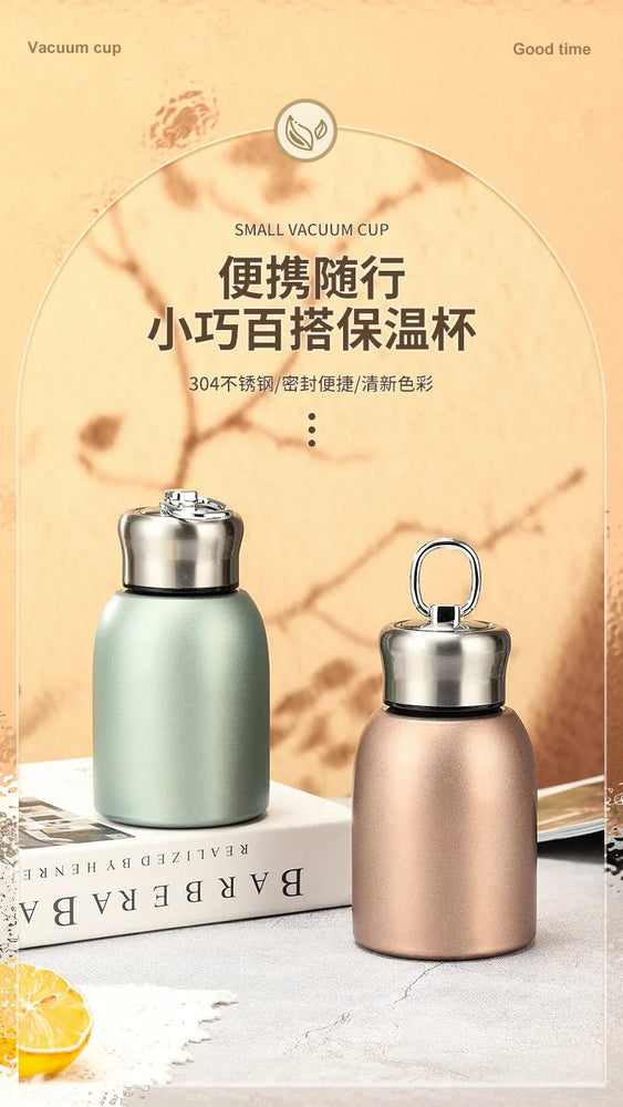 Mini Portable 300ml Thermos Flask Vacuum Insulated Travel Mug for Kids