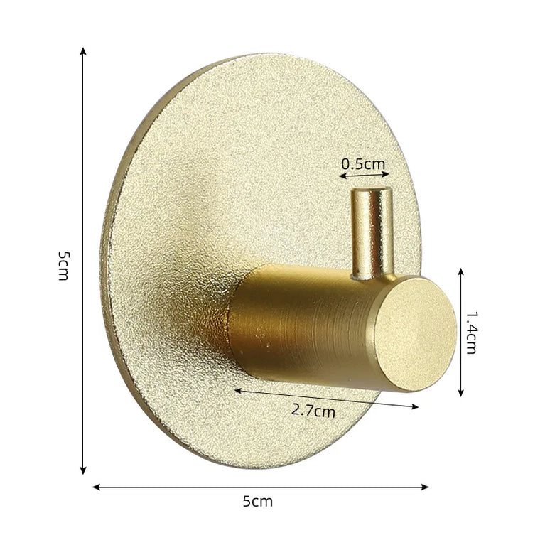 Self Adhesive Wall Hooks Towel Holder Bathroom Door Key Cloth Coat Robe Hanger Kitchen Hardware Rack Bag Hook Organizer