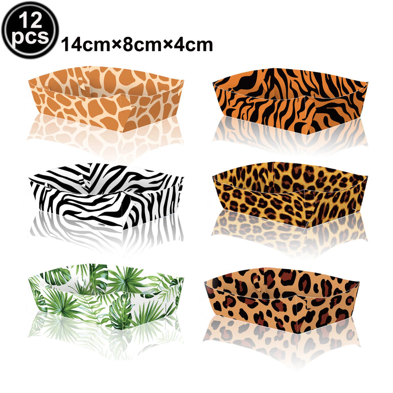 Leopard Print Birthday Party Disposable Tableware Set-Animal Theme Decor