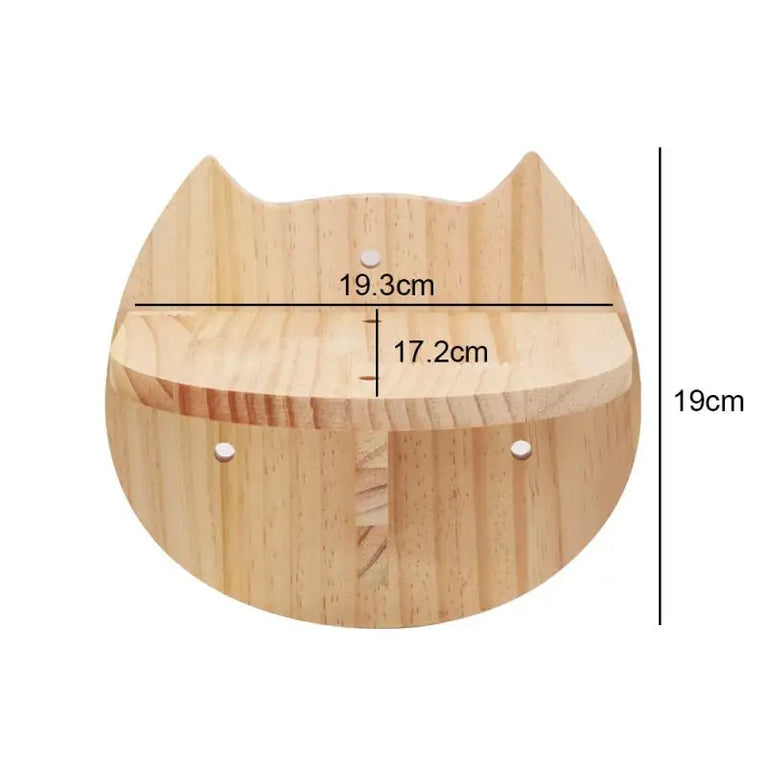 Wall-Mounted Cat Hammock & Climbing Set | Space-Saving Wood Furniture