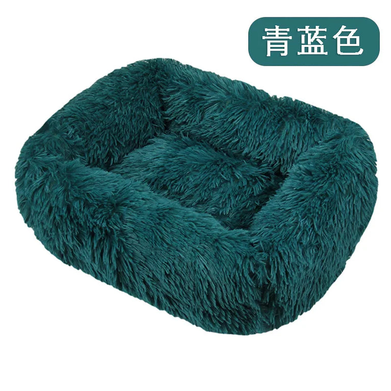 Super Soft Plush Pet Bed Dog Basket Cushion Sleeping House