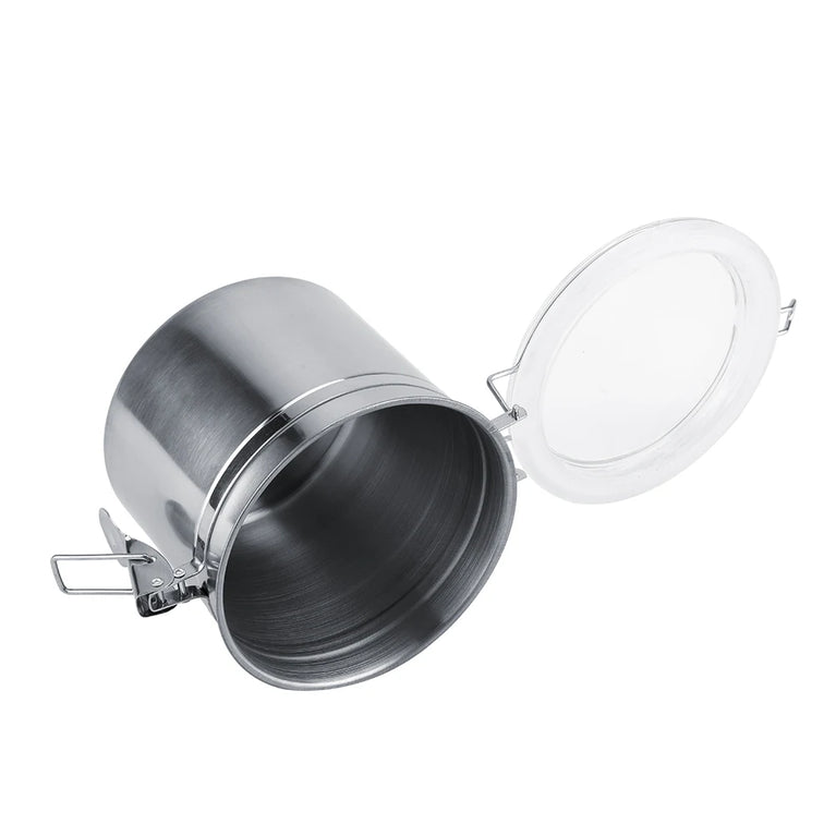Stainless Steel Coffee Container Vacuum Sealed Coffee Beans Storage Jar Kitchen
