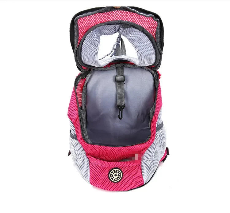 New Dog Pet Backpack Carrier Travel Bag Front Pack Breathable Adjustable Safety Outdoor