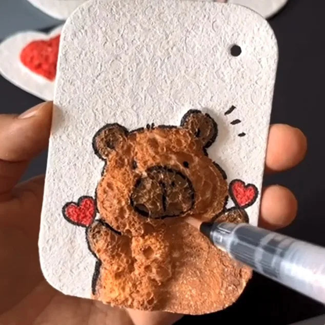 3D Drawing Magic Canvas | Sponge Foam Texture Painting Paper for DIY Art