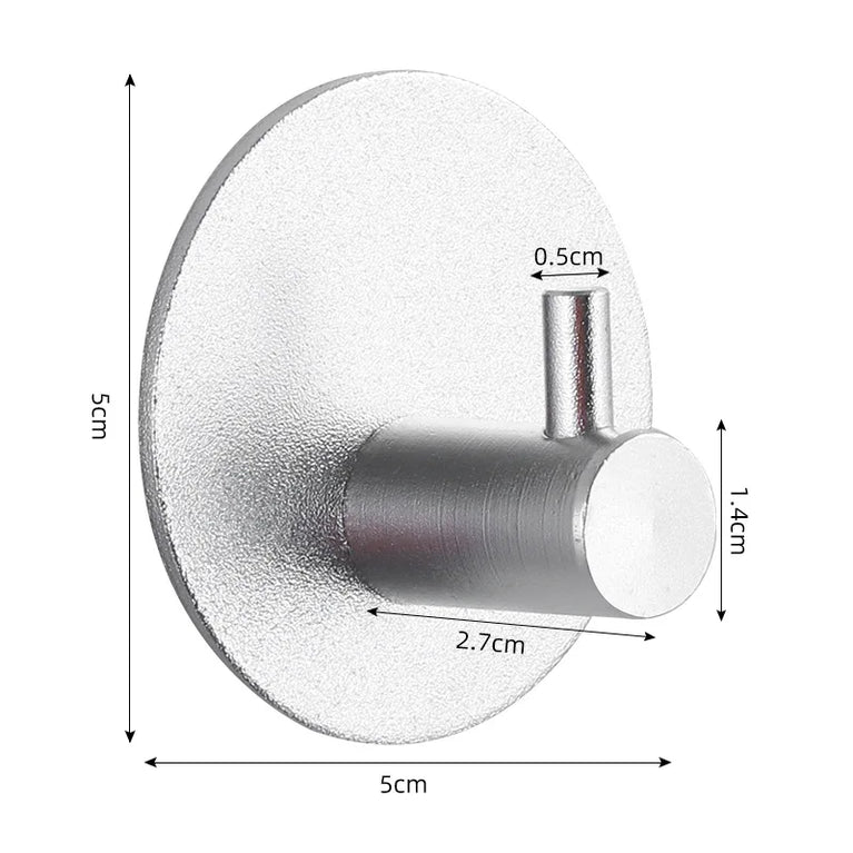 Self Adhesive Wall Hooks Towel Holder Bathroom Door Key Cloth Coat Robe Hanger Kitchen Hardware Rack Bag Hook Organizer