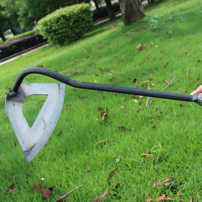 Dual-Purpose Hardened Weeding Hoe | Carbon Steel Gardening Hook