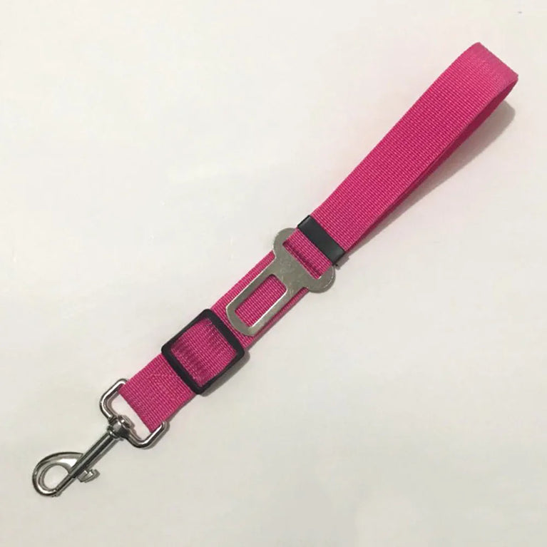 Adjustable Reflective Dog Car Seat Belt Harness With Lights Safety Travel Belt