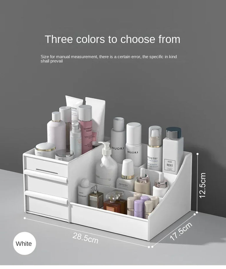 Plastic Drawer Makeup Storage Box Desktop Stationery Organizer