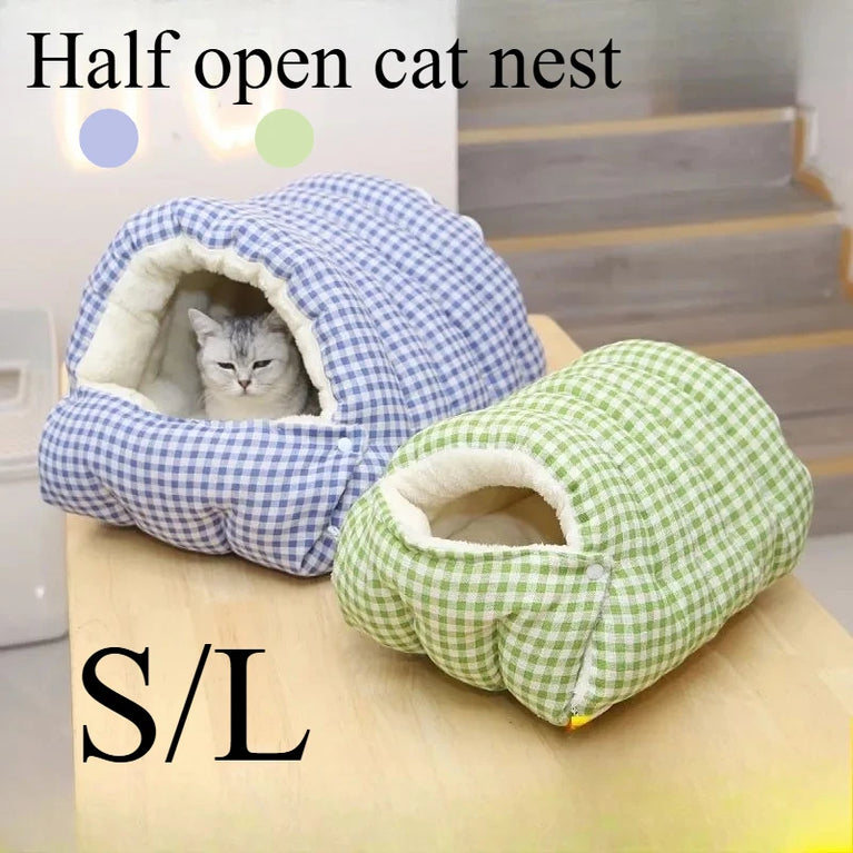 Foldable Winter Pet Sleep Bed Bag Cat Heating Pad Cooling Cat Bed