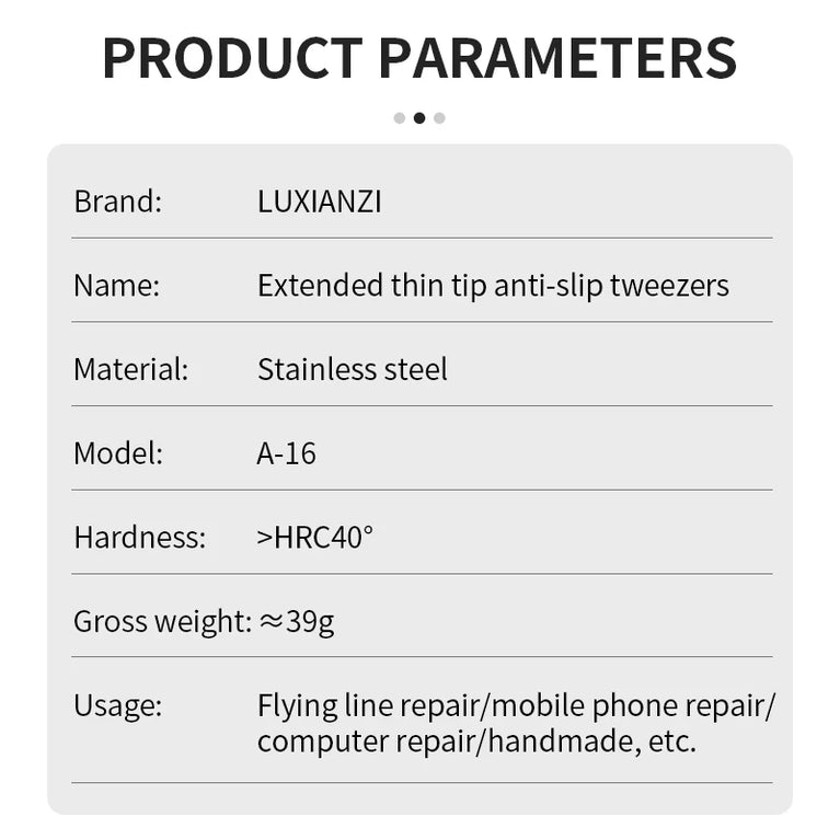 A-16 Precision Stainless Tweezers | Professional Electronics & Phone Repair Tool