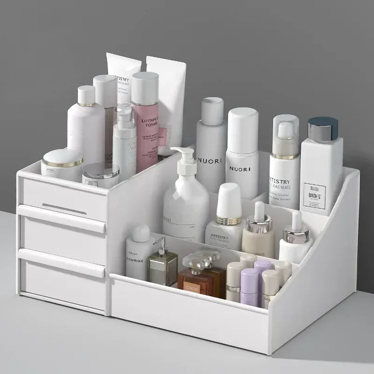 Plastic Drawer Makeup Storage Box Desktop Stationery Organizer