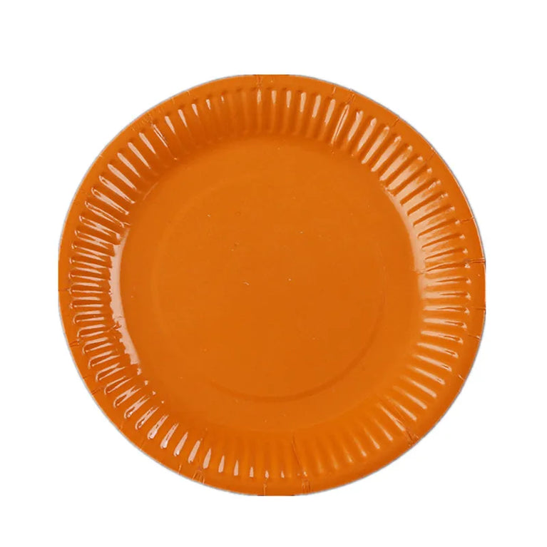 Solid Color Disposable Tableware Set Plates Cups Party Wedding Decoration Kit