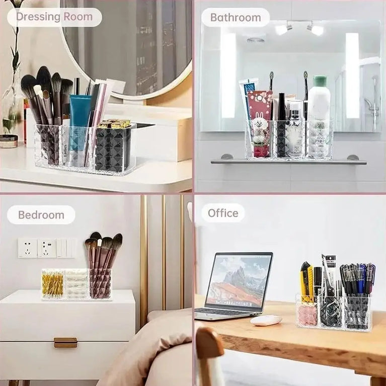 Multi-Functional Cosmetic Storage Box Desktop Organizer