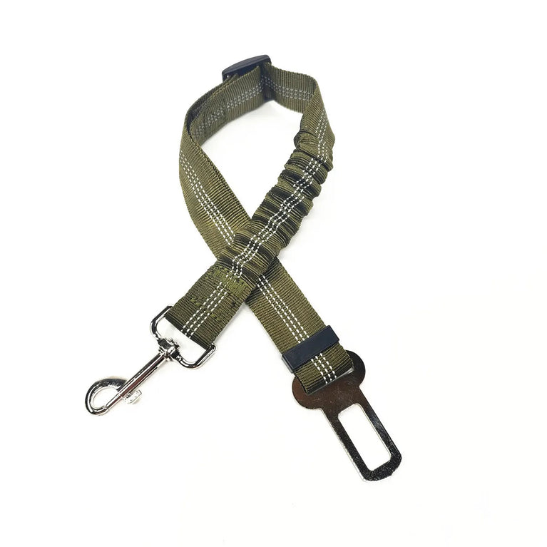 Adjustable Reflective Dog Car Seat Belt Harness With Lights Safety Travel Belt