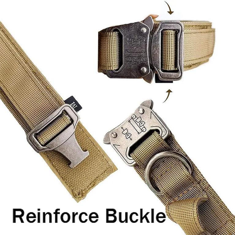 Outdoor Sports Style Tactical Dog Collar Usable Training Traction