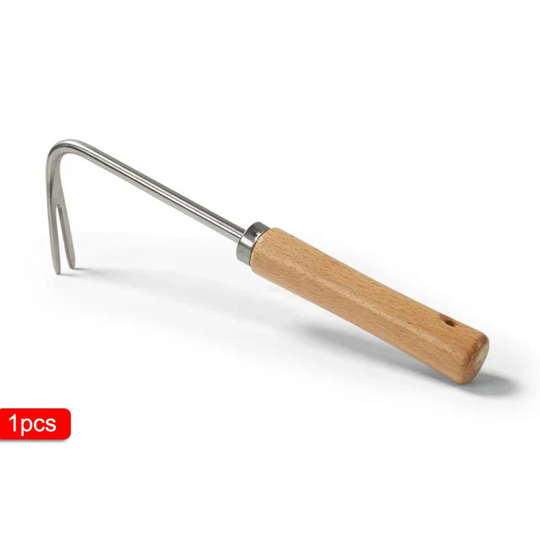 Stainless Steel Weeding Hook Garden Tool for Root Removal and Soil Work