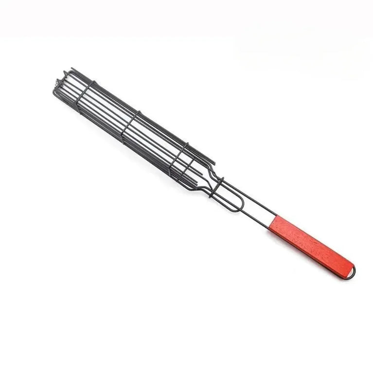 Mini Barbecue Hot Dog Cage | Stainless Steel Non-Stick Grill Basket