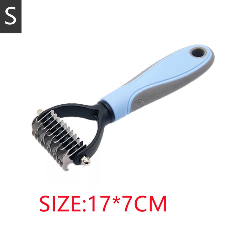 Professional Pet Cat Hair Removal Comb Brush Shedding Trimmer Tool