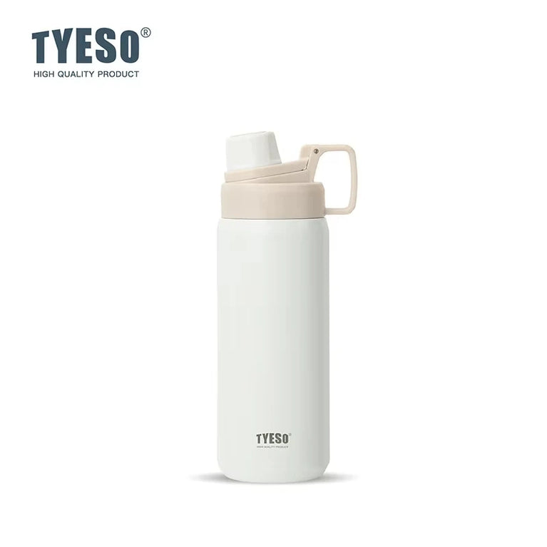 600ml Insulated Stainless Steel Water Bottle with Straw Flask