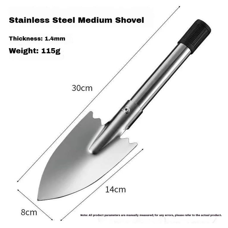 Stainless Steel Garden Shovel Hand Tool Digging Spade Flower Planting Tool