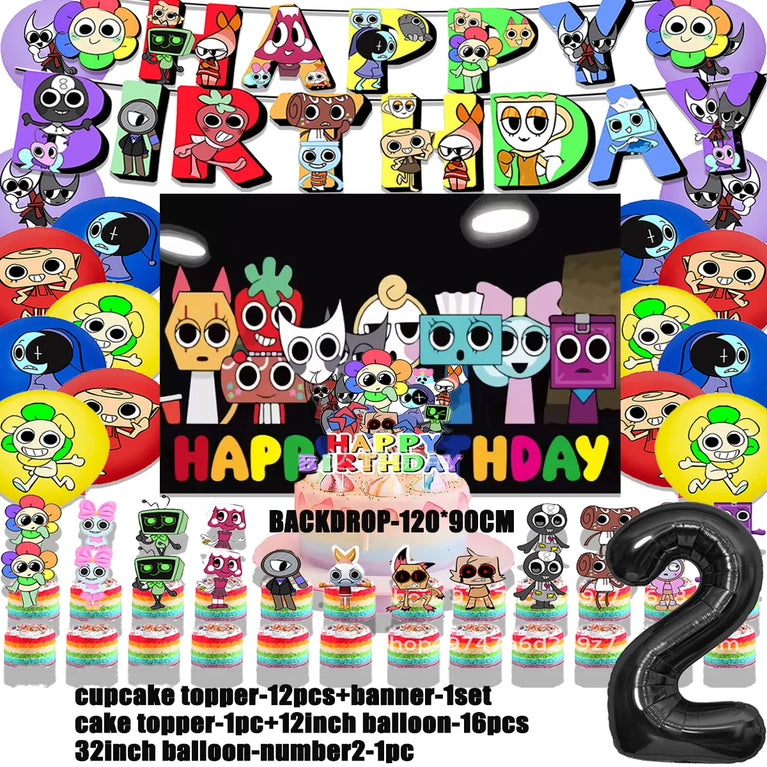 Dandy’s World Theme Party Collection | Comprehensive Event Decor & Tableware